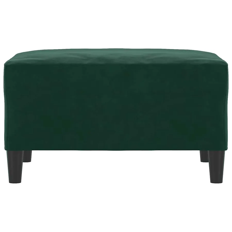 Repose-pied Vert foncé 70x55x41 cm Velours - 3