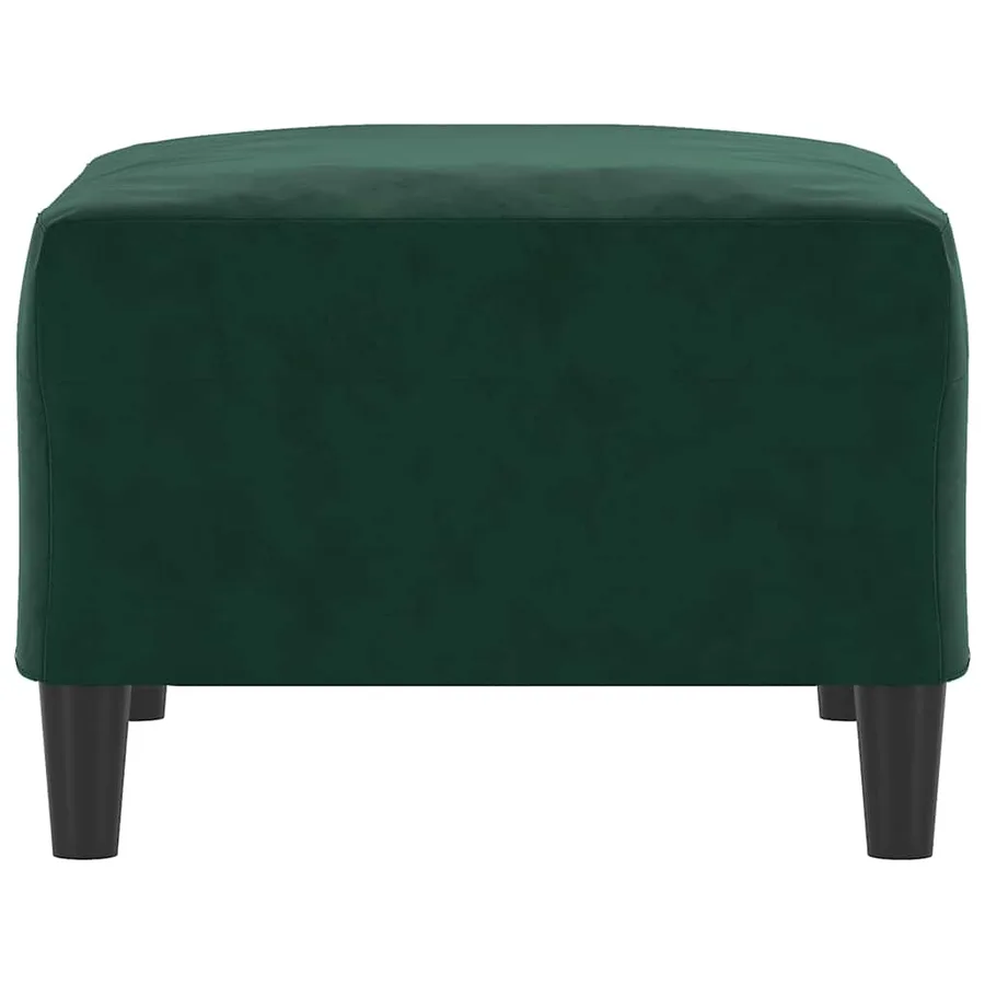 Repose-pied Vert foncé 70x55x41 cm Velours - 4
