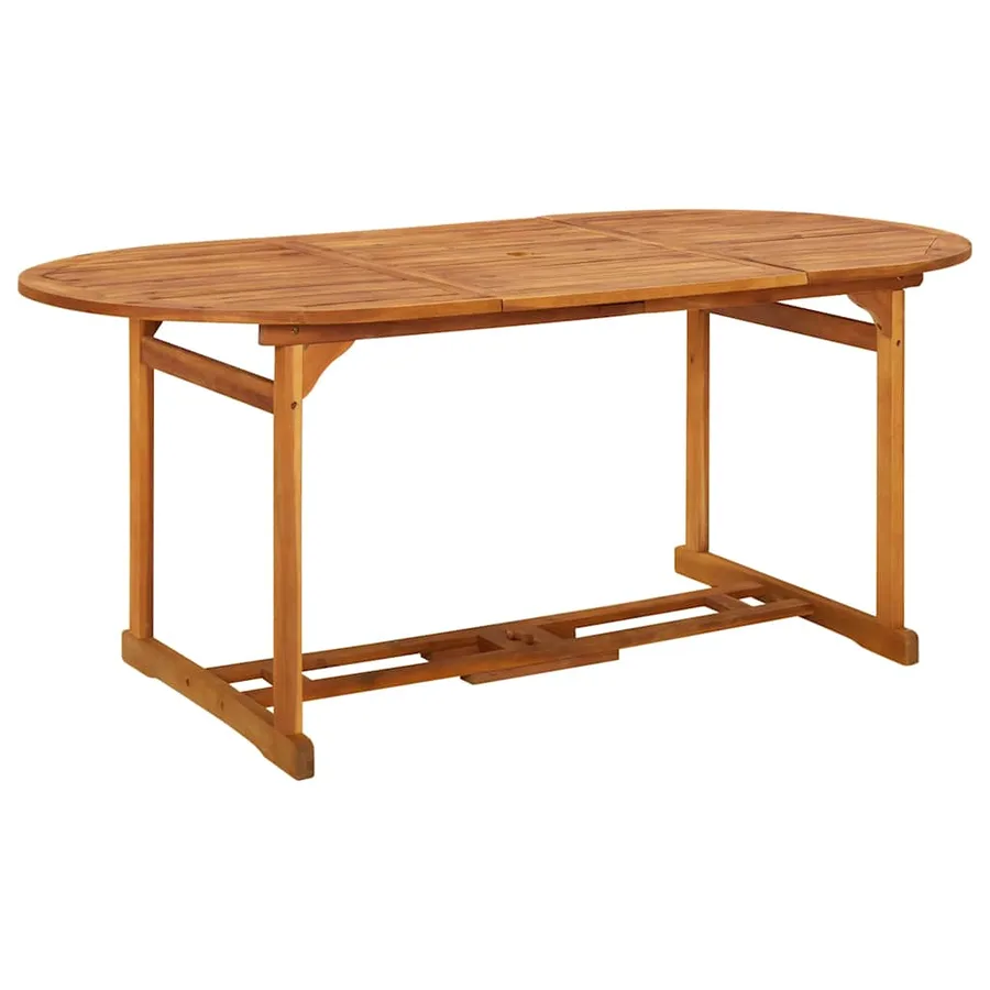 Ensemble à manger de jardin 7 pcs bois massif d'acacia - 6