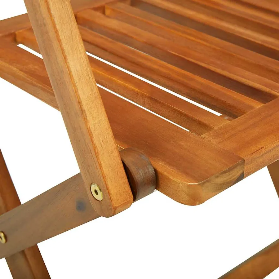 Ensemble à manger de jardin 7 pcs bois massif d'acacia - 9