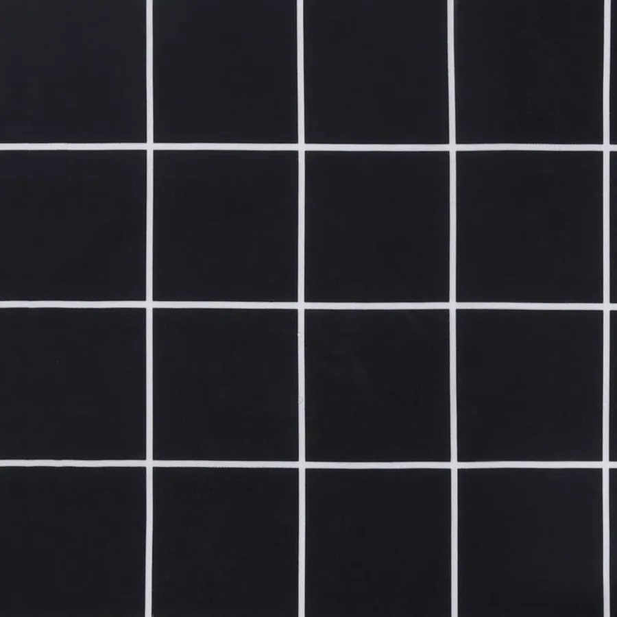 Coussins de palette lot de 2 motif à carreaux noir tissu - 8