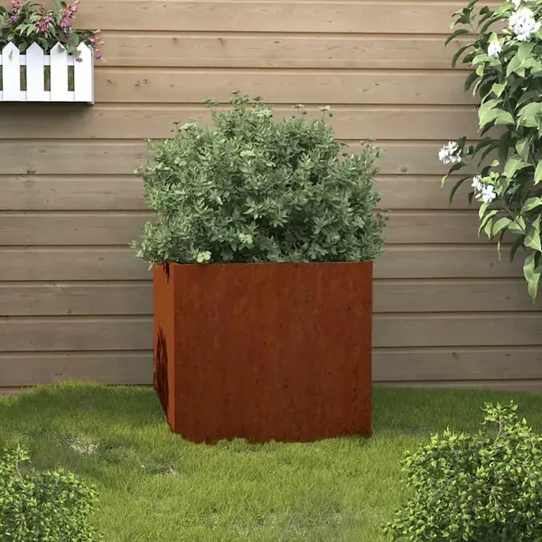 Jardinière 32x30x29 cm acier corten