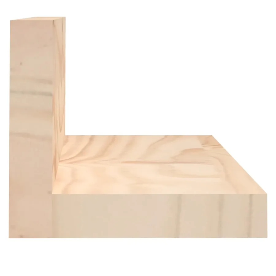 Étagères murales 2 pcs 80x11x9 cm Bois de pin massif - 4