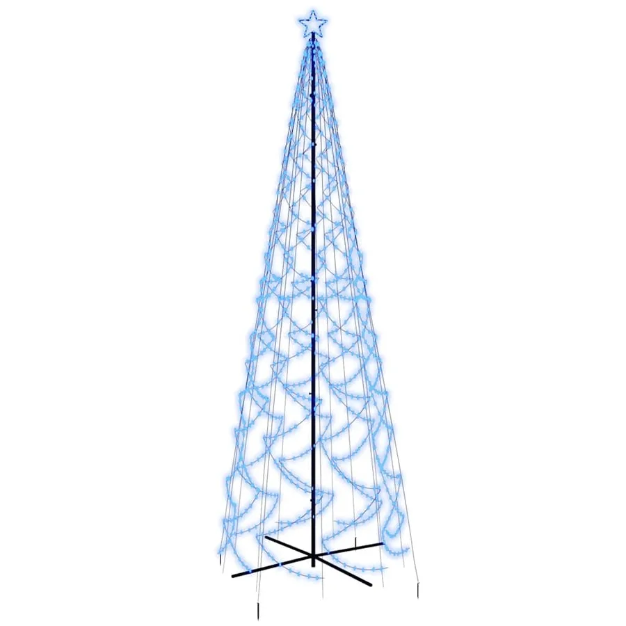 Arbre de Noël cône 1400 LED Bleues 160x500 cm - 2