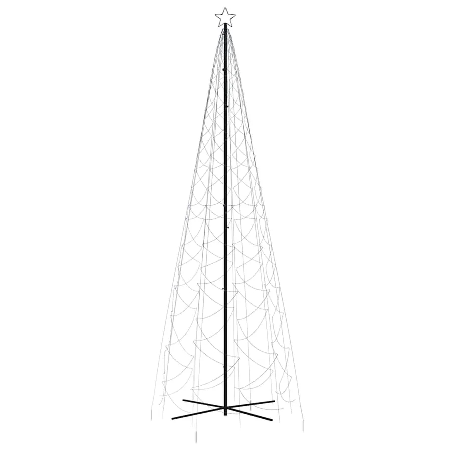 Arbre de Noël cône 1400 LED Bleues 160x500 cm - 3