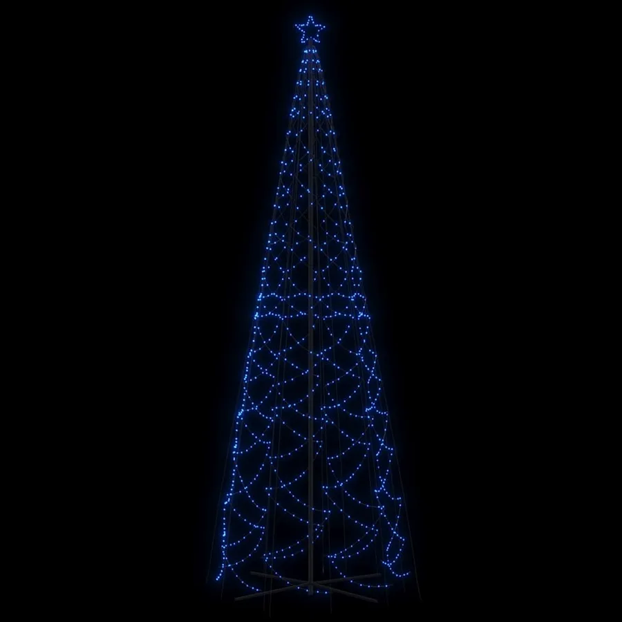 Arbre de Noël cône 1400 LED Bleues 160x500 cm - 4