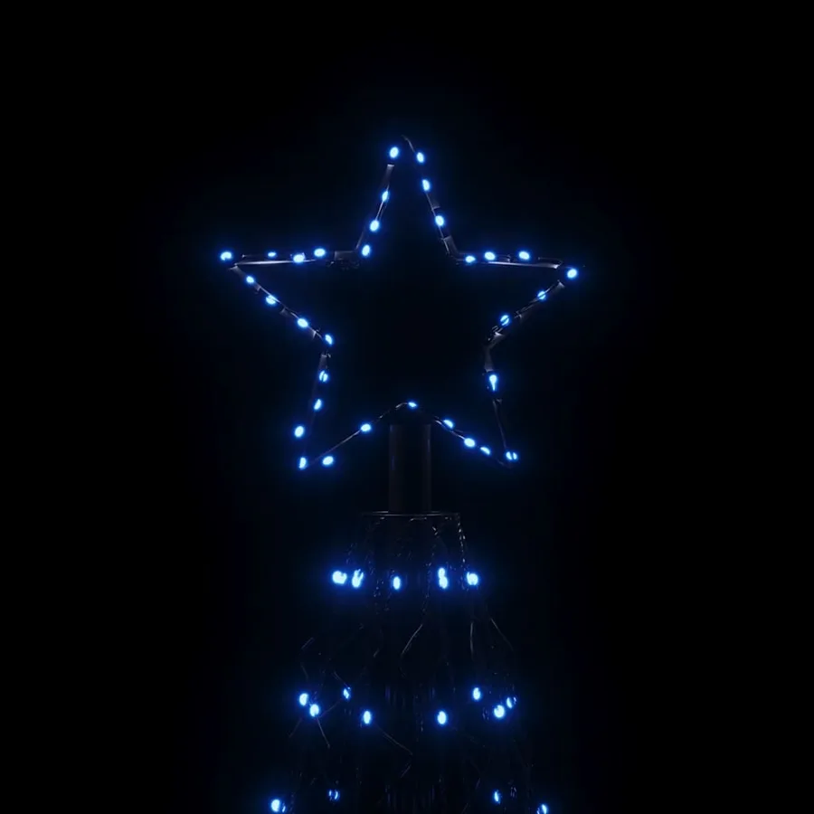 Arbre de Noël cône 1400 LED Bleues 160x500 cm - 5