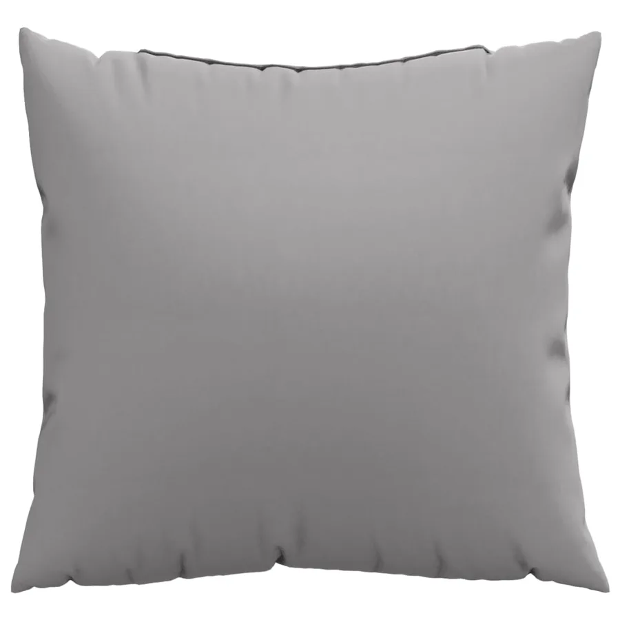 Coussins de canapé lot de 4 gris 60x60 cm tissu - 3