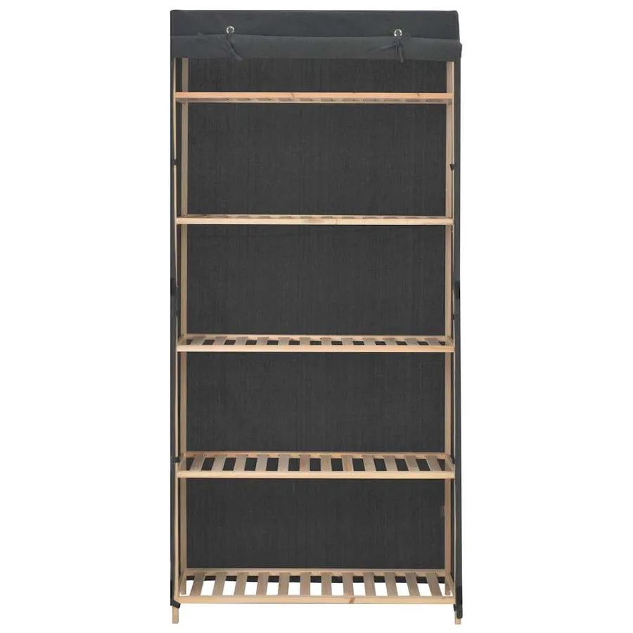 Garde-robe Gris 79 x 40 x 170 cm Tissu - 2