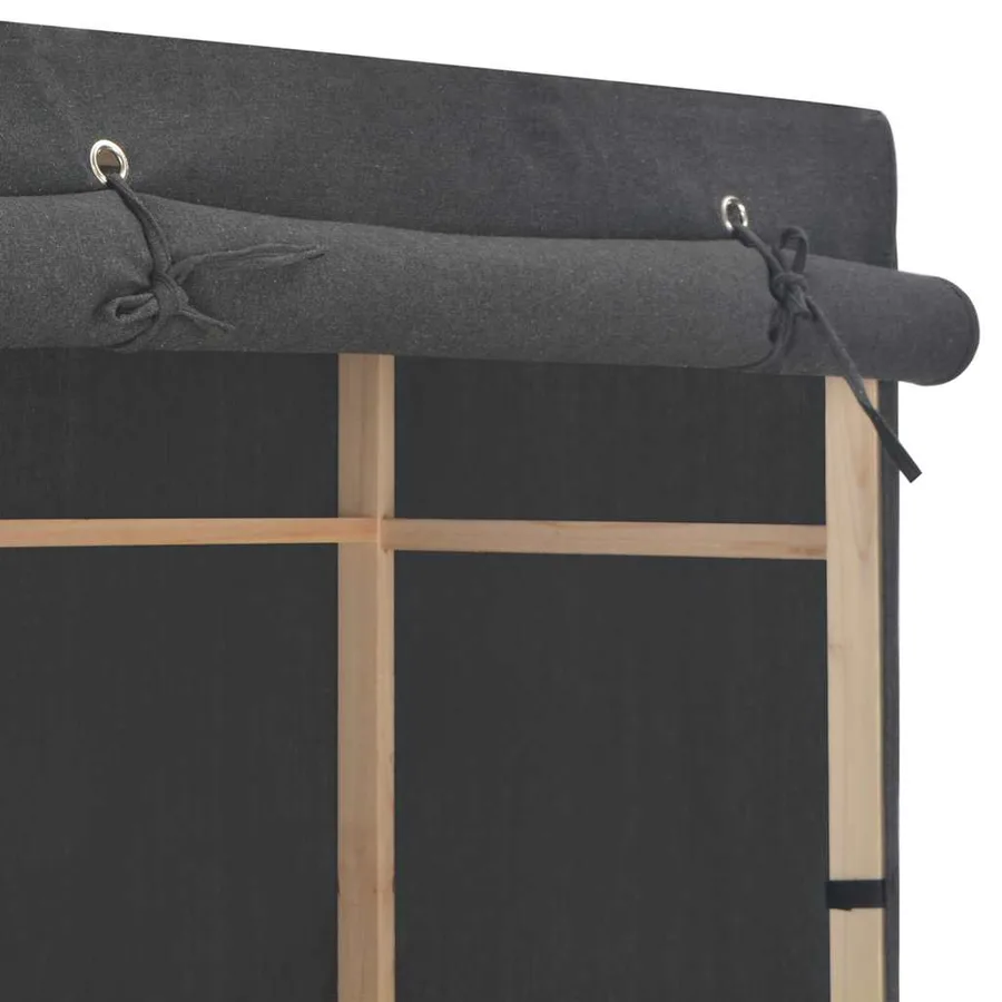 Garde-robe Gris 79 x 40 x 170 cm Tissu - 4