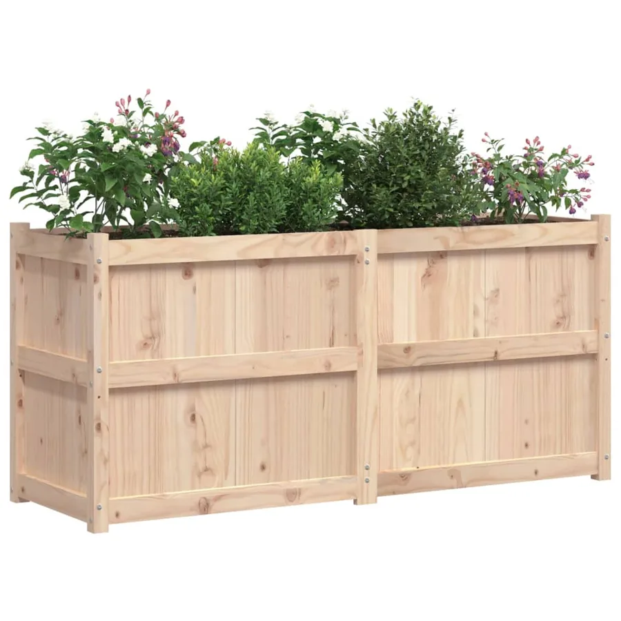 Jardinière 150x50x70 cm bois de pin massif - 4