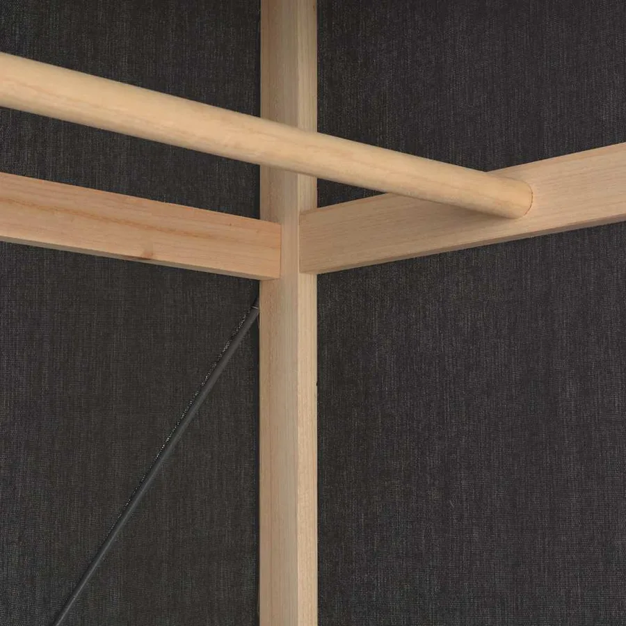 Garde-robe Gris 79 x 40 x 170 cm Tissu - 5