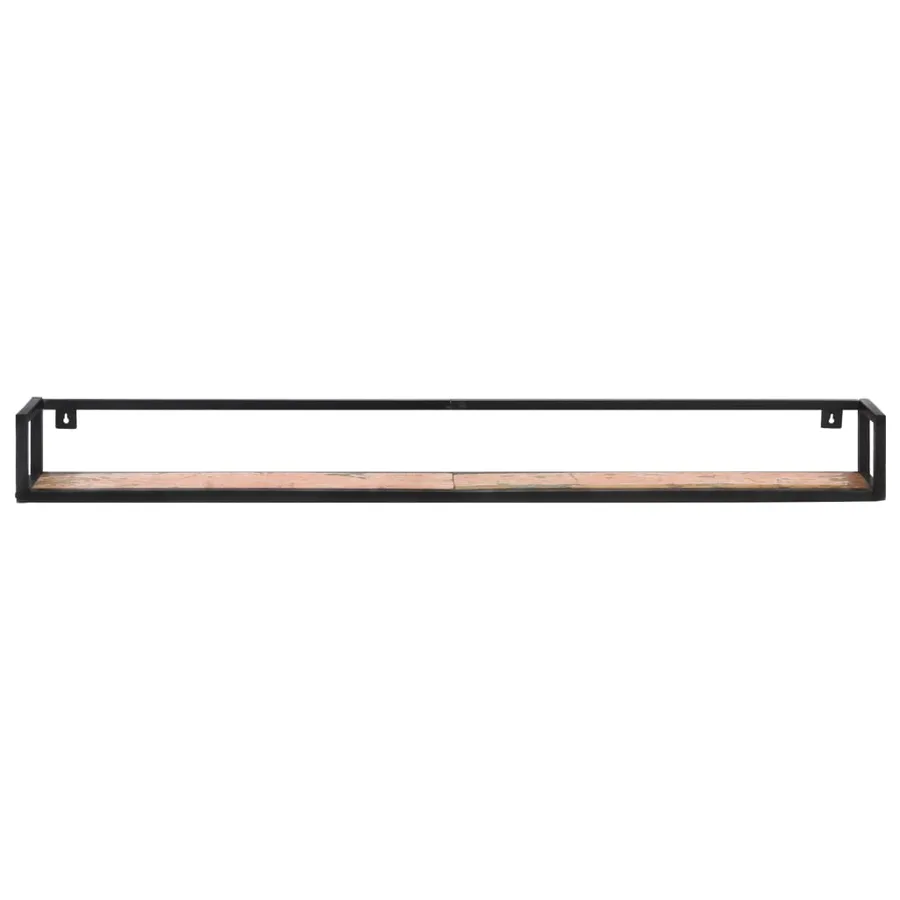 Étagères murales 2 pcs 160 cm Bois de récupération massif - 3