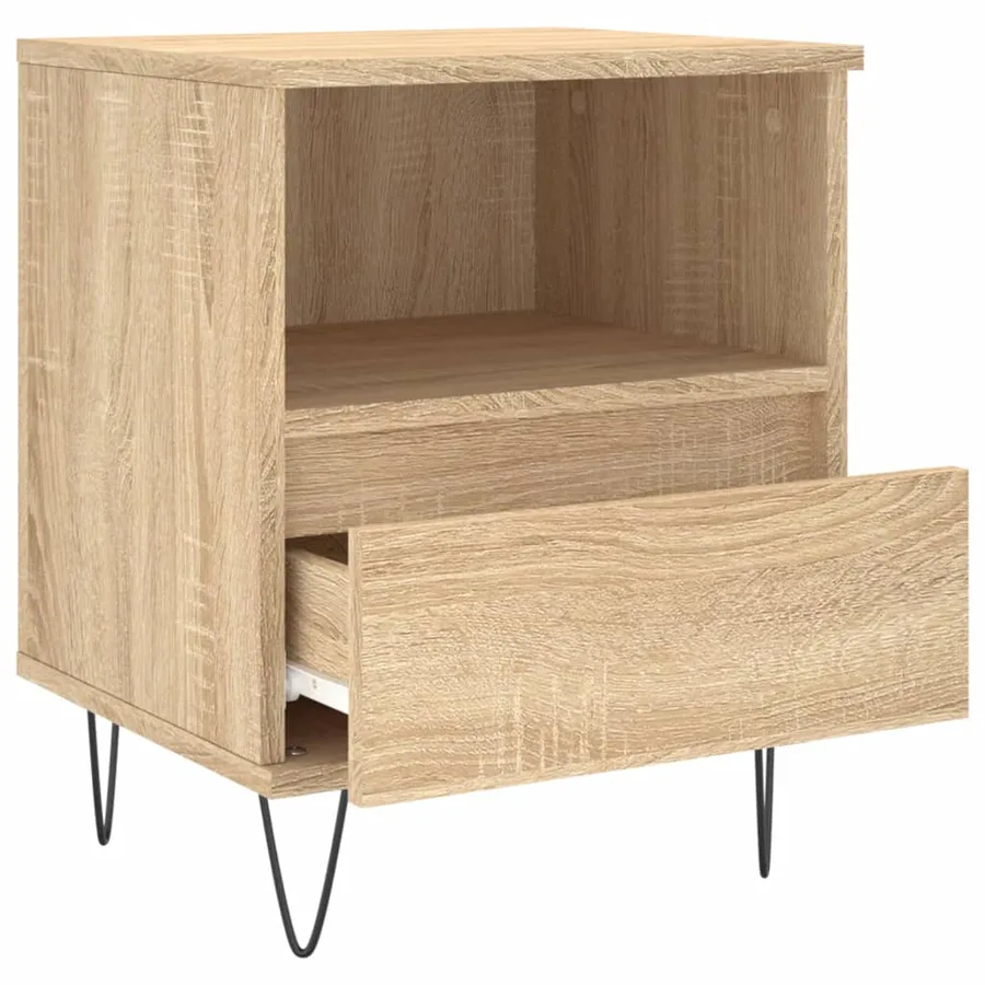 Table de chevet chêne sonoma 40x35x50 cm bois d’ingénierie - 5