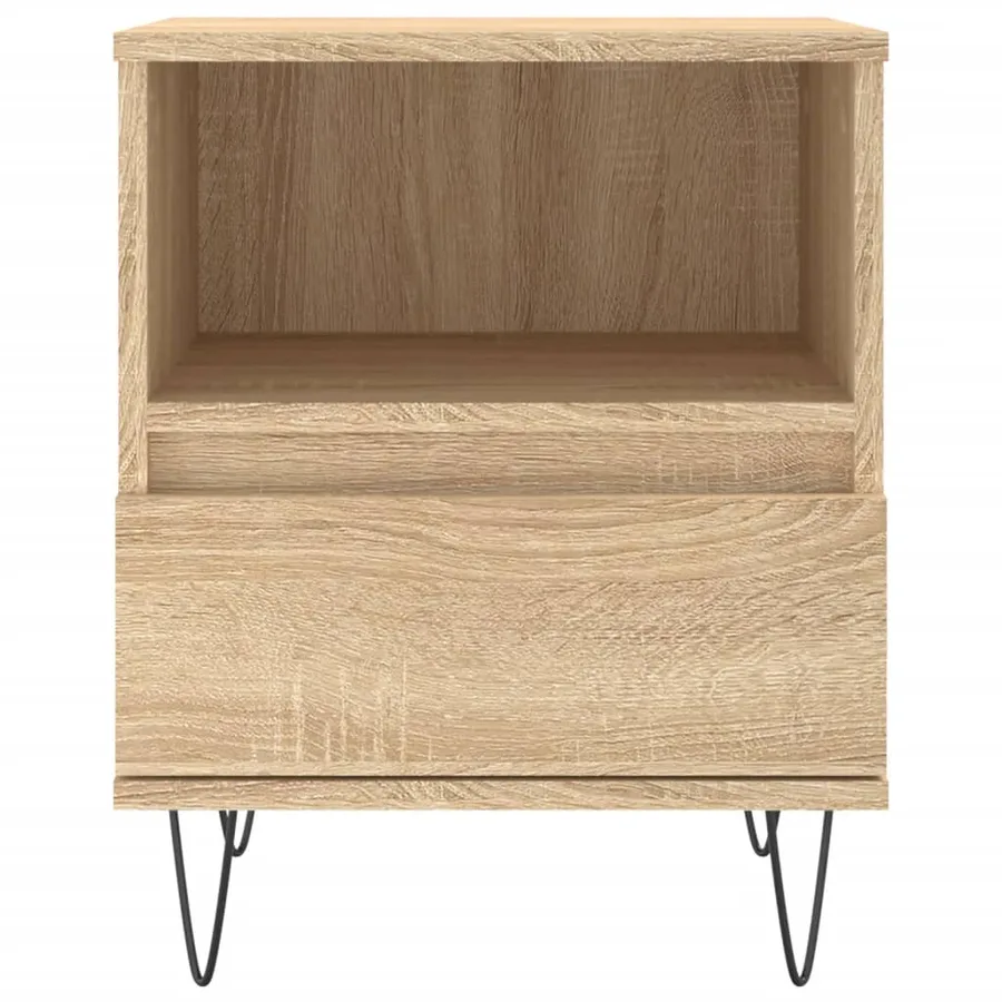 Table de chevet chêne sonoma 40x35x50 cm bois d’ingénierie - 6