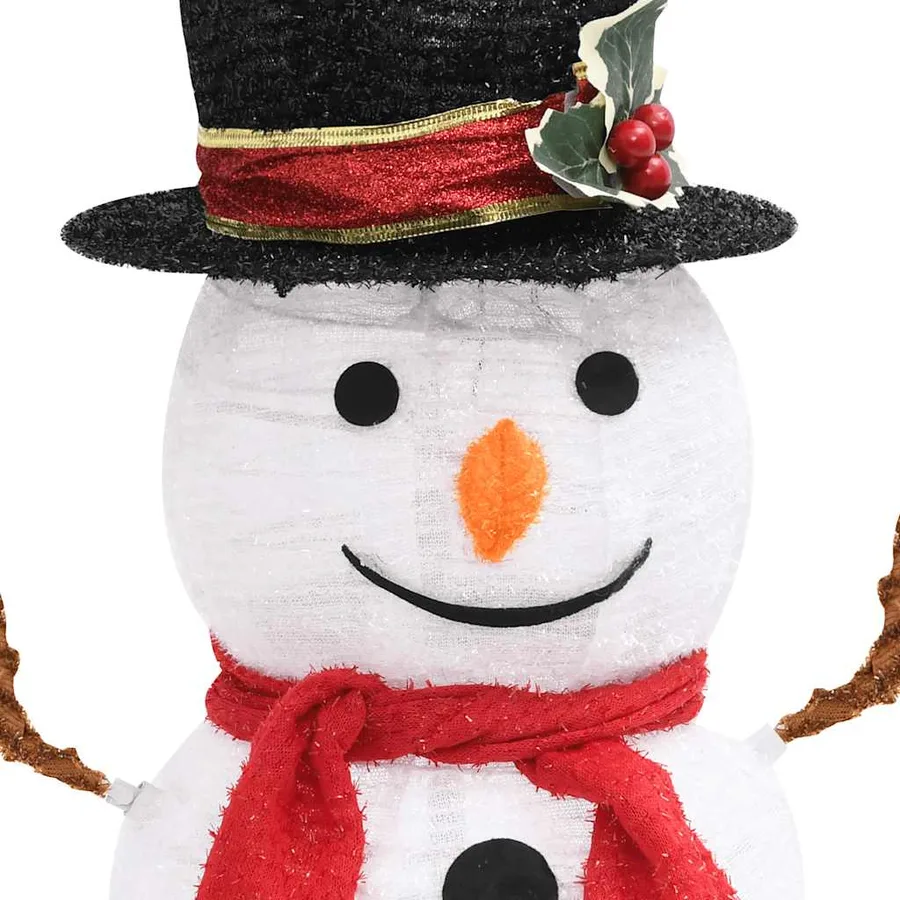 Figurine de bonhomme de neige de Noël à LED Tissu 60 cm - 6