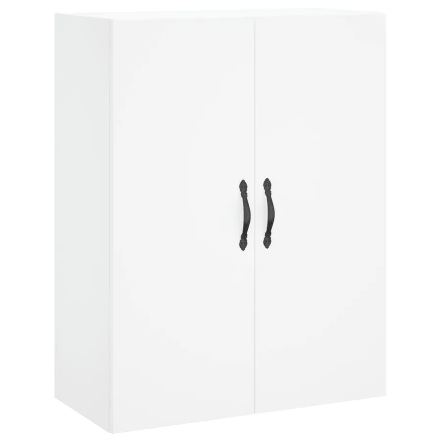 Buffet haut Blanc 69,5x34x180 cm Bois d'ingénierie - 5