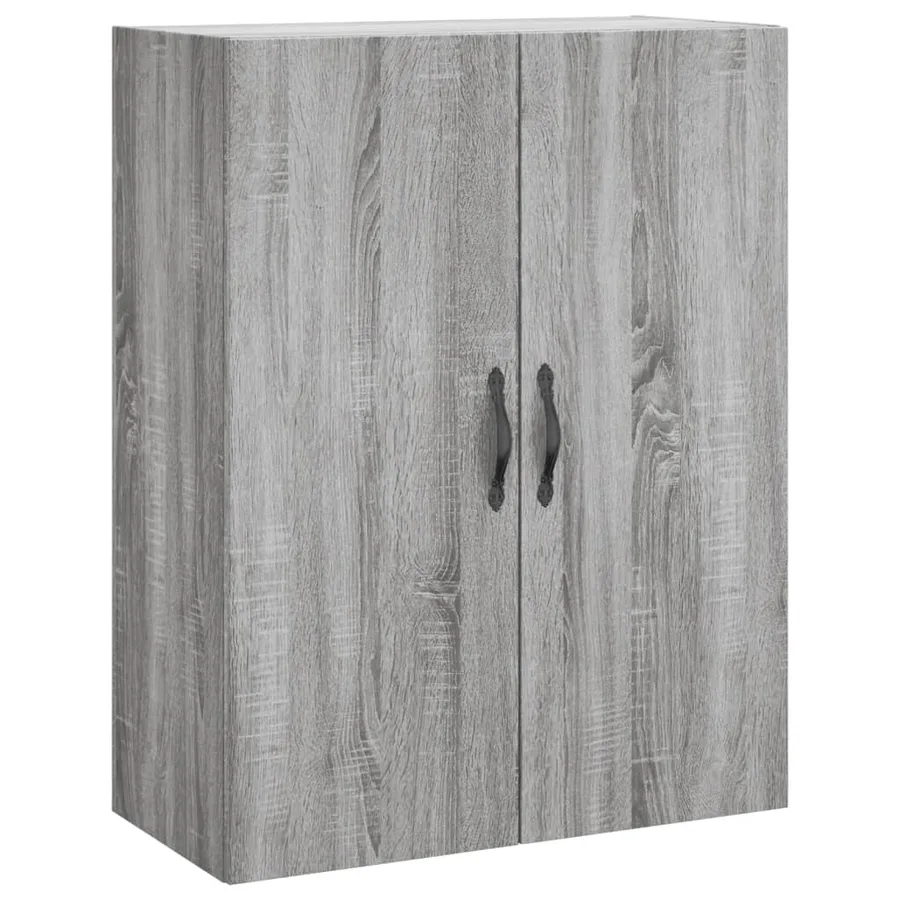 Armoire murale sonoma gris 69,5x34x90 cm bois d'ingénierie - 2