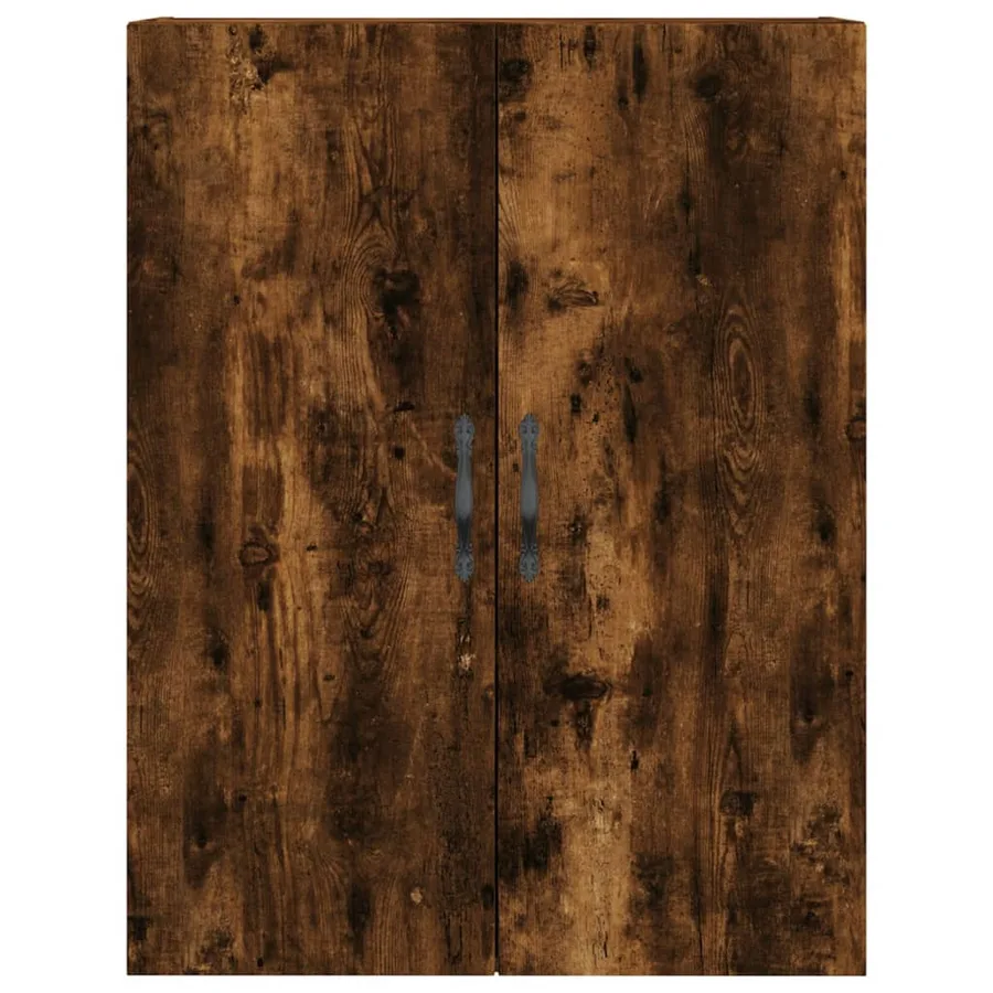 Buffet haut Chêne fumé 69,5x34x180 cm Bois d'ingénierie - 6