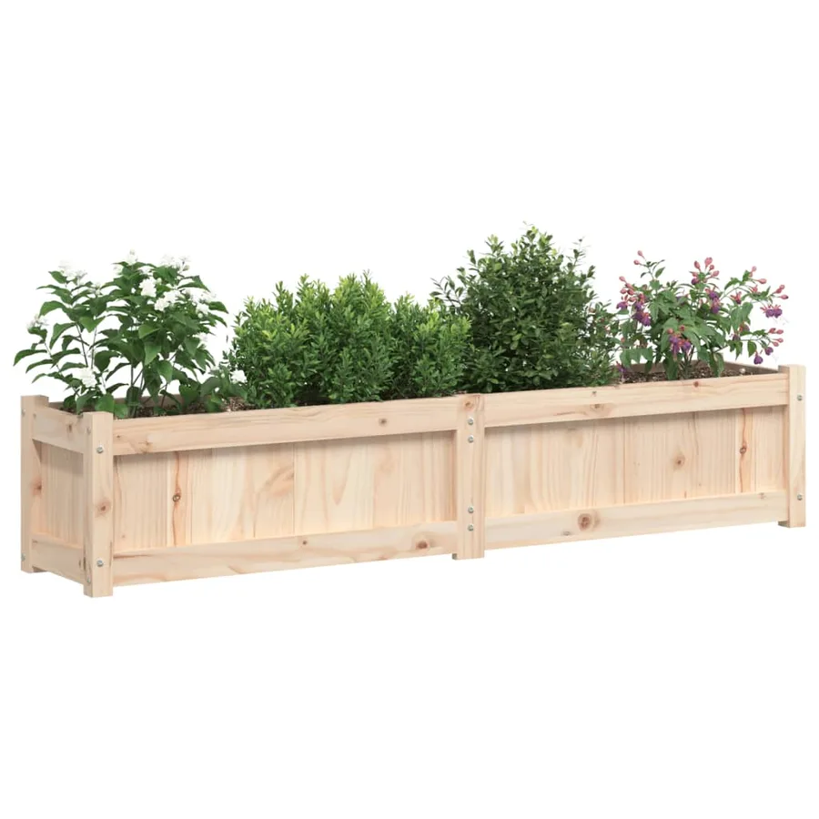 Jardinières 2 pcs bois de pin massif - 3