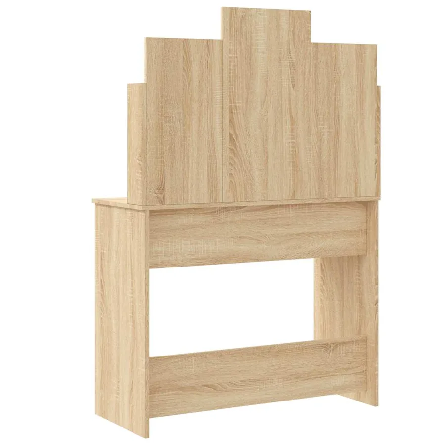 Coiffeuse avec lumières LED chêne sonoma 96x40x142 cm - 7