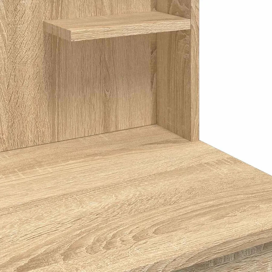 Coiffeuse avec lumières LED chêne sonoma 96x40x142 cm - 8