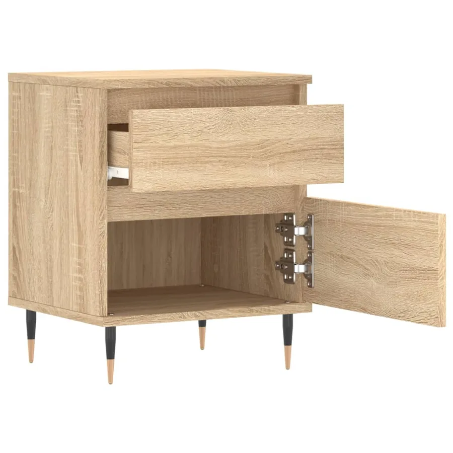 Table de chevet chêne sonoma 40x35x50 cm bois d’ingénierie - 4