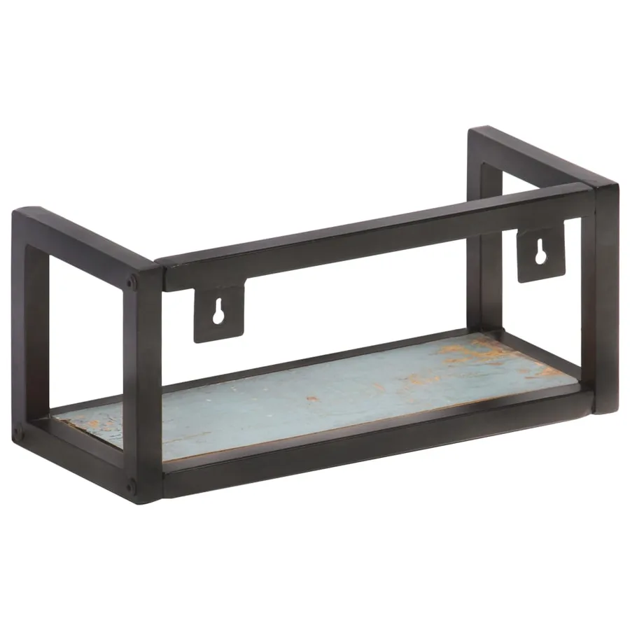 Étagères murales 2 pcs 40 cm Bois de récupération massif - 4