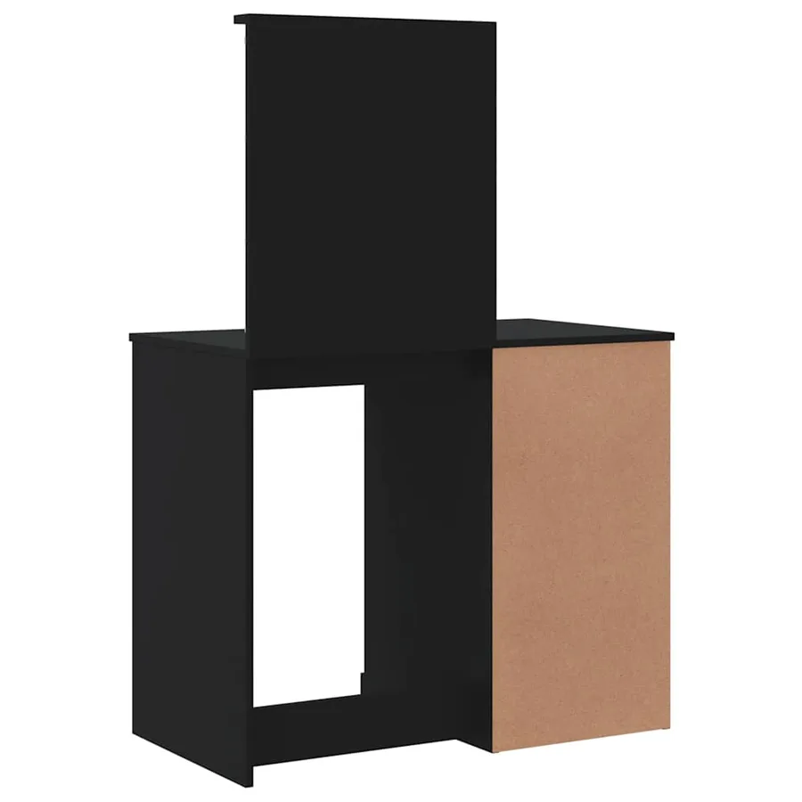 Coiffeuse avec lumières LED noir 90x42x132,5cm - 7