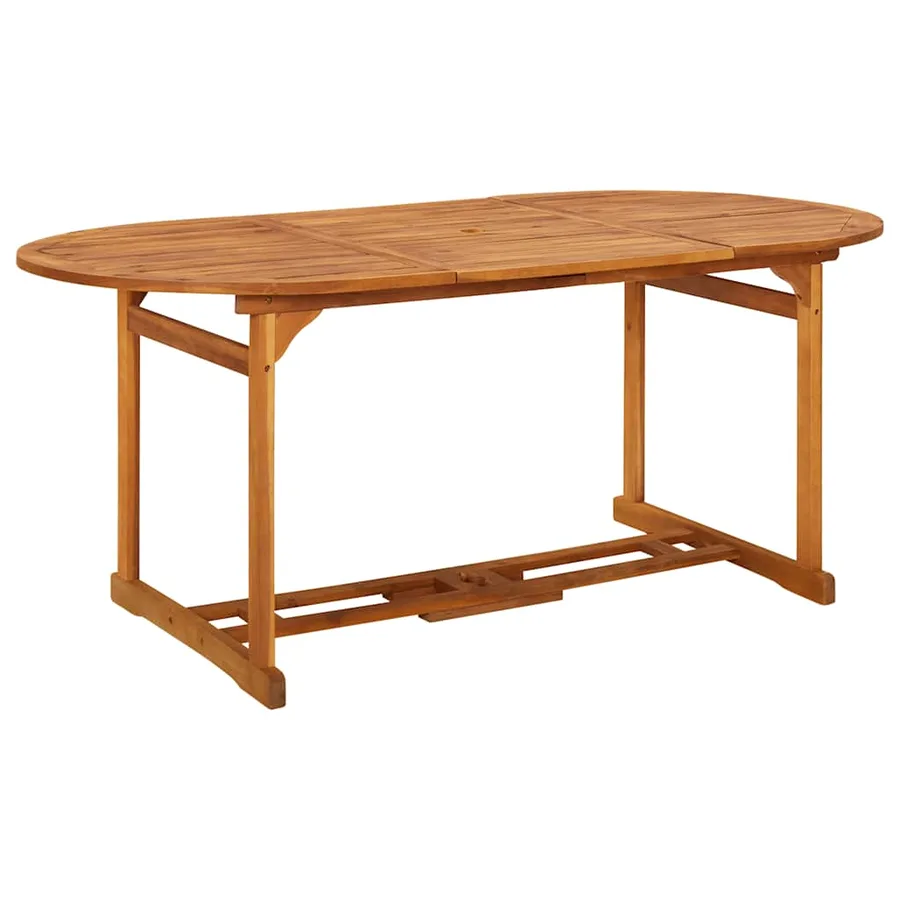 Ensemble à manger de jardin 7 pcs bois massif d'acacia - 6