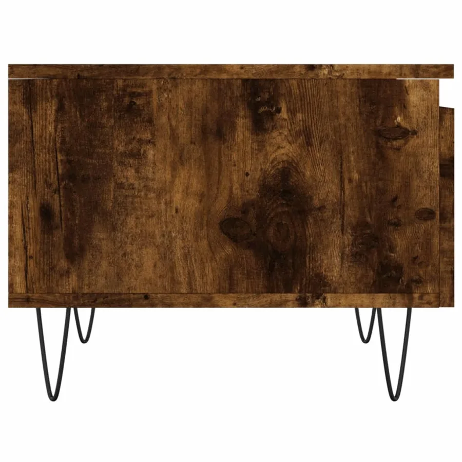 Tables basses 2 pcs chêne fumé 50x46x35 cm bois d'ingénierie - 8
