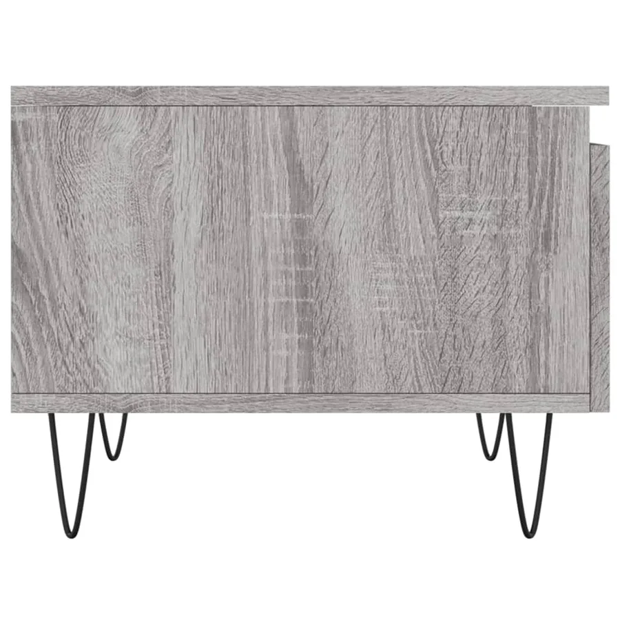 Tables basses 2 pcs sonoma gris 50x46x35 cm bois d'ingénierie - 8