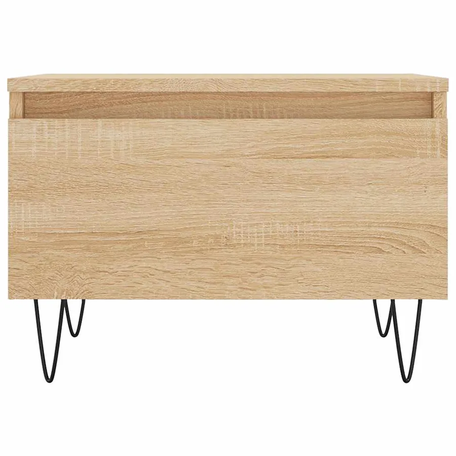 Tables basses 2 pcs chêne sonoma 50x46x35 cm bois d'ingénierie - 6
