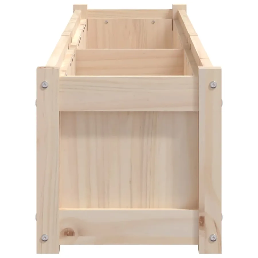 Jardinière 180x31x31 cm bois de pin massif - 6