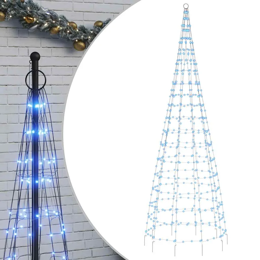 Sapin de Noël à LED 550 LED bleu 300 cm - 2