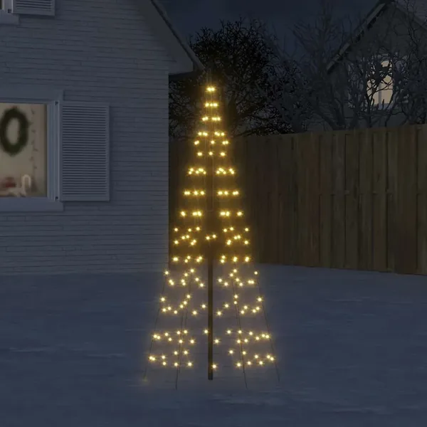 Sapin de Noël à LED 200 LED blanc 180 cm