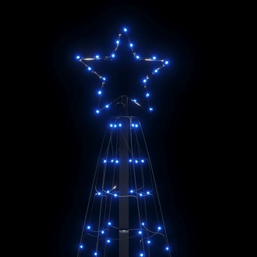Sapin de Noël à LED avec piquets 220 LED bleu 180 cm - 6