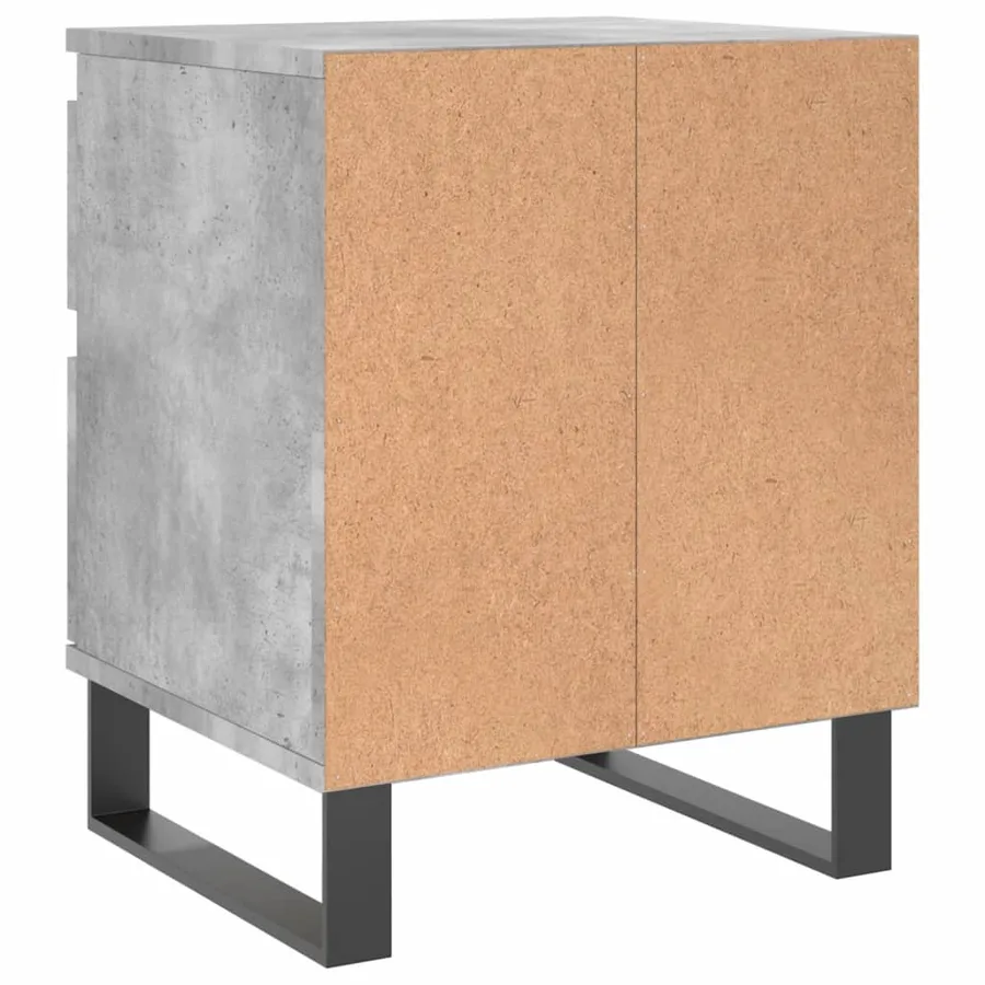 Tables de chevet 2 pcs gris béton 40x35x50 cm bois d’ingénierie - 6
