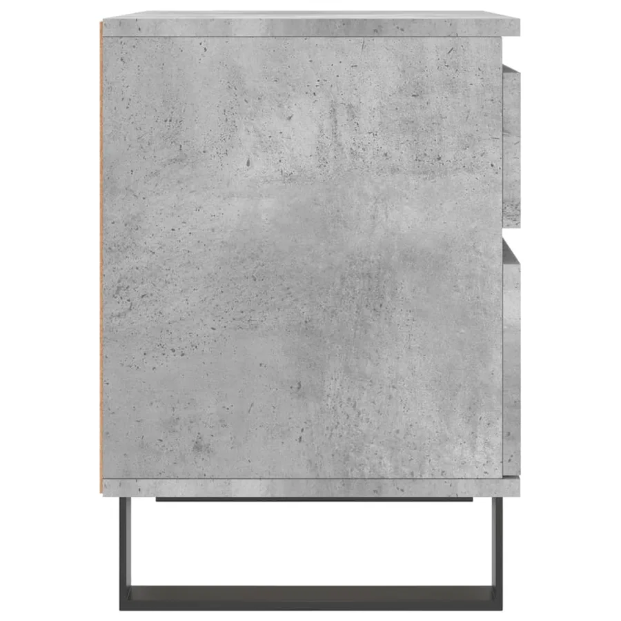 Tables de chevet 2 pcs gris béton 40x35x50 cm bois d’ingénierie - 7