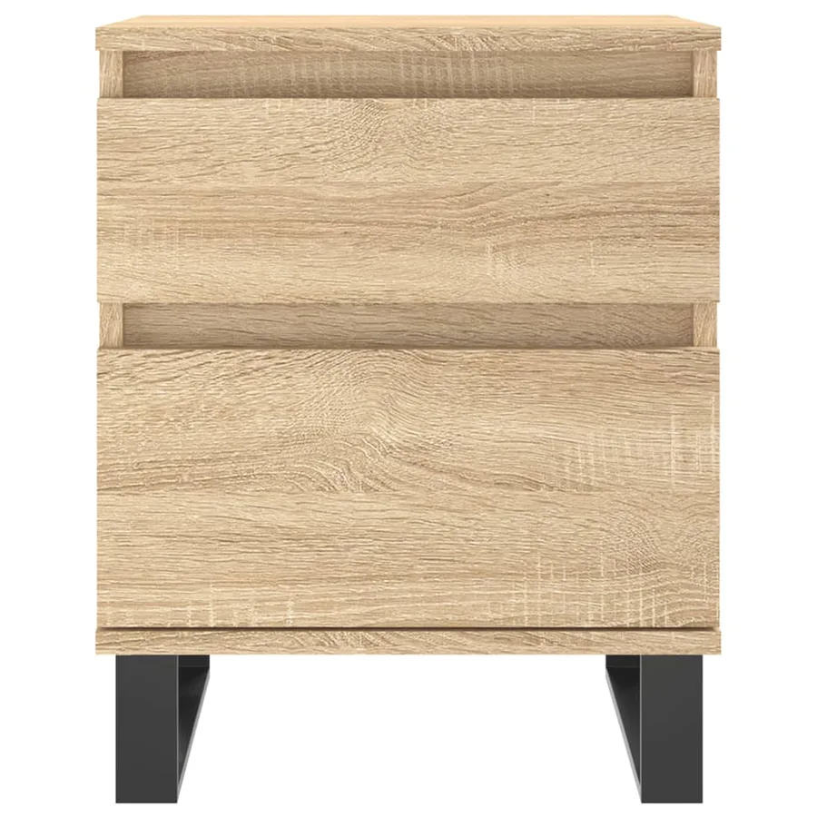 Tables de chevet 2 pcs chêne sonoma 40x35x50 cm bois ingénierie - 4