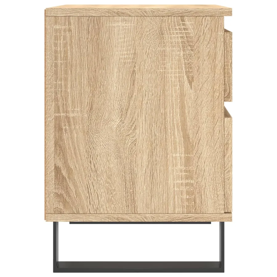 Tables de chevet 2 pcs chêne sonoma 40x35x50 cm bois ingénierie - 7