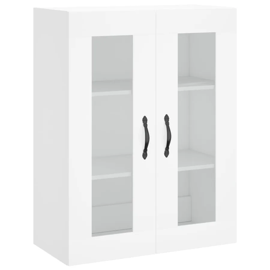 Armoire murale blanc 69,5x34x90 cm bois d'ingénierie - 2