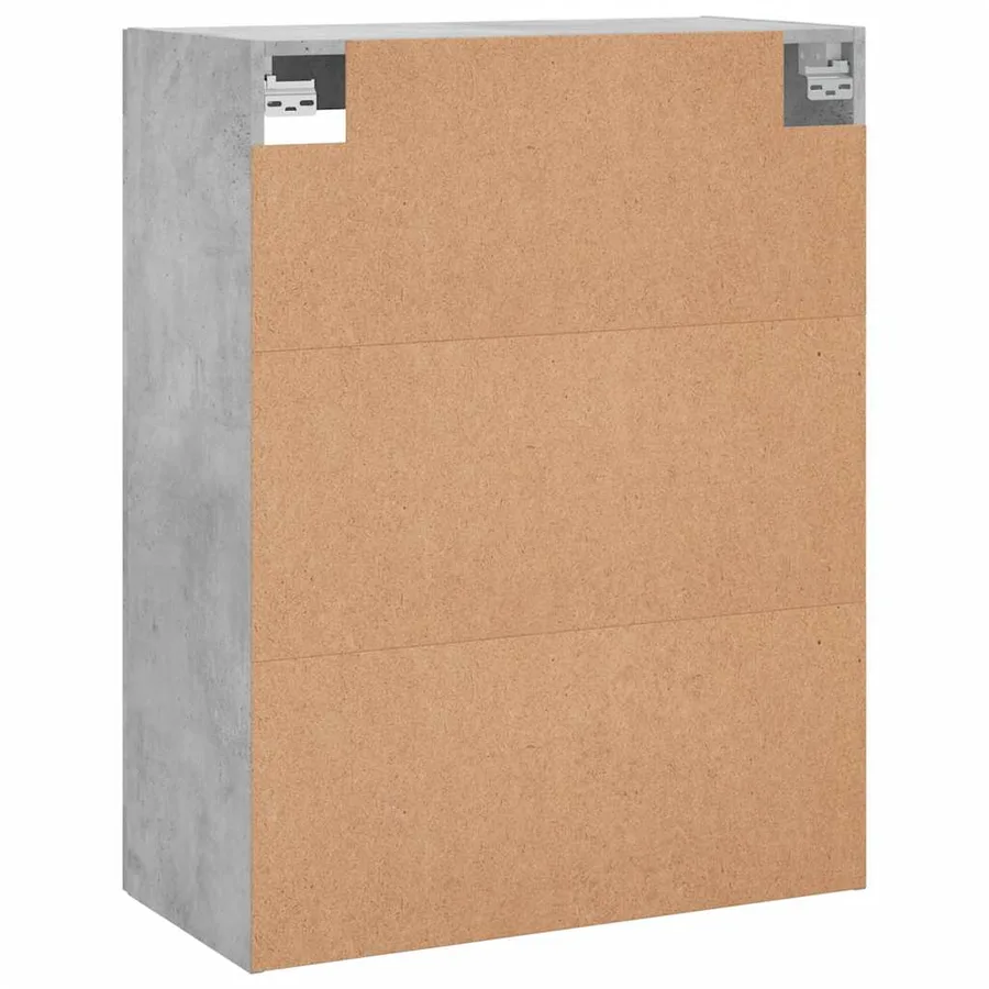 Armoire murale gris béton 69,5x34x90 cm bois d'ingénierie - 9