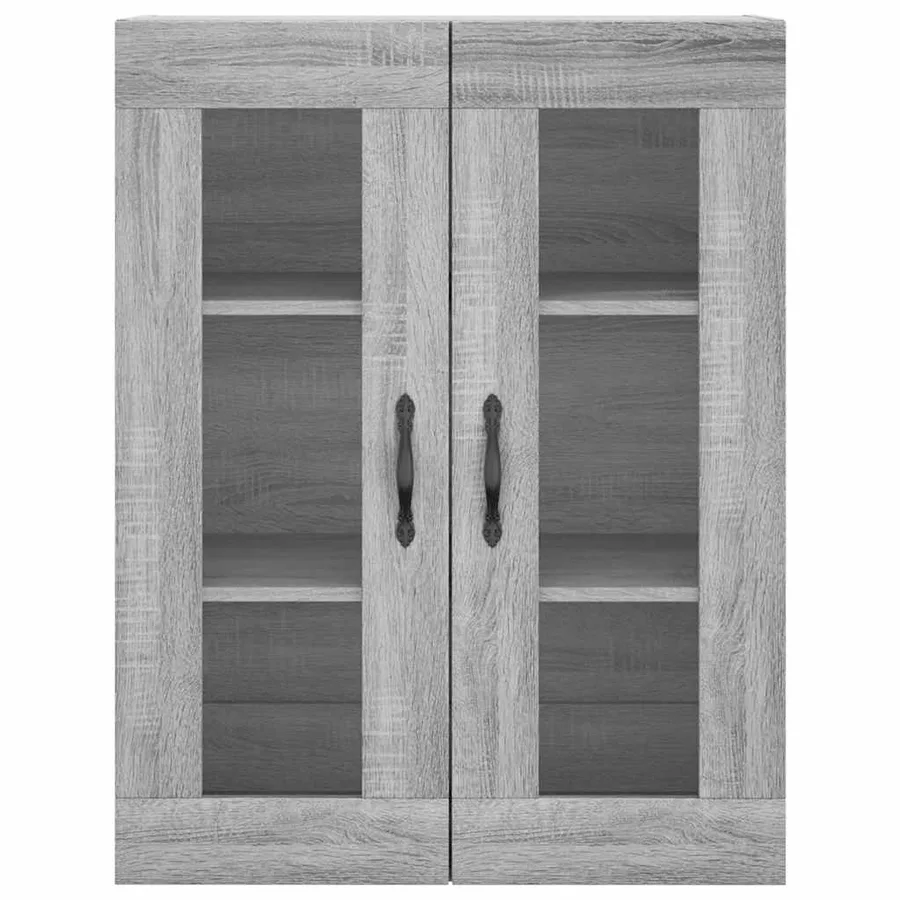 Armoire murale sonoma gris 69,5x34x90 cm bois d'ingénierie - 7