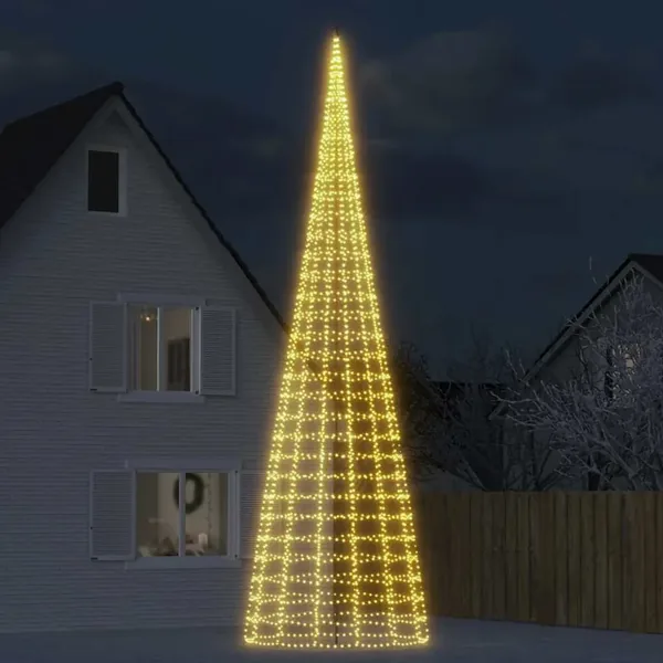 Sapin de Noël à LED 3000 LED blanc 800 cm