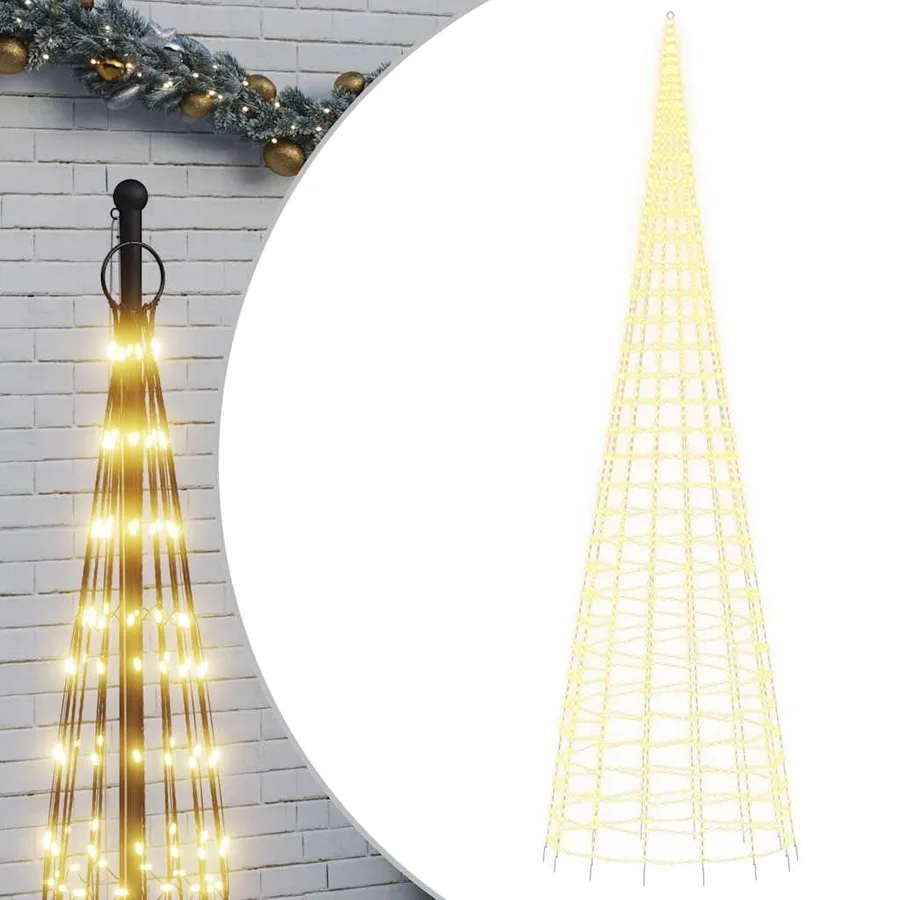 Sapin de Noël à LED 3000 LED blanc 800 cm - 2