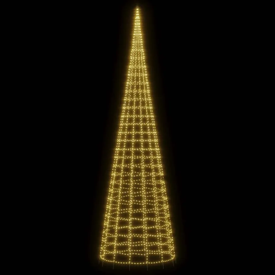 Sapin de Noël à LED 3000 LED blanc 800 cm - 3