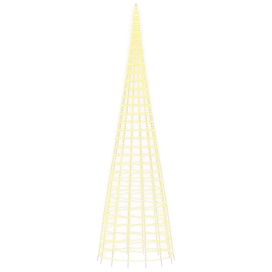 Sapin de Noël à LED 3000 LED blanc 800 cm - 4