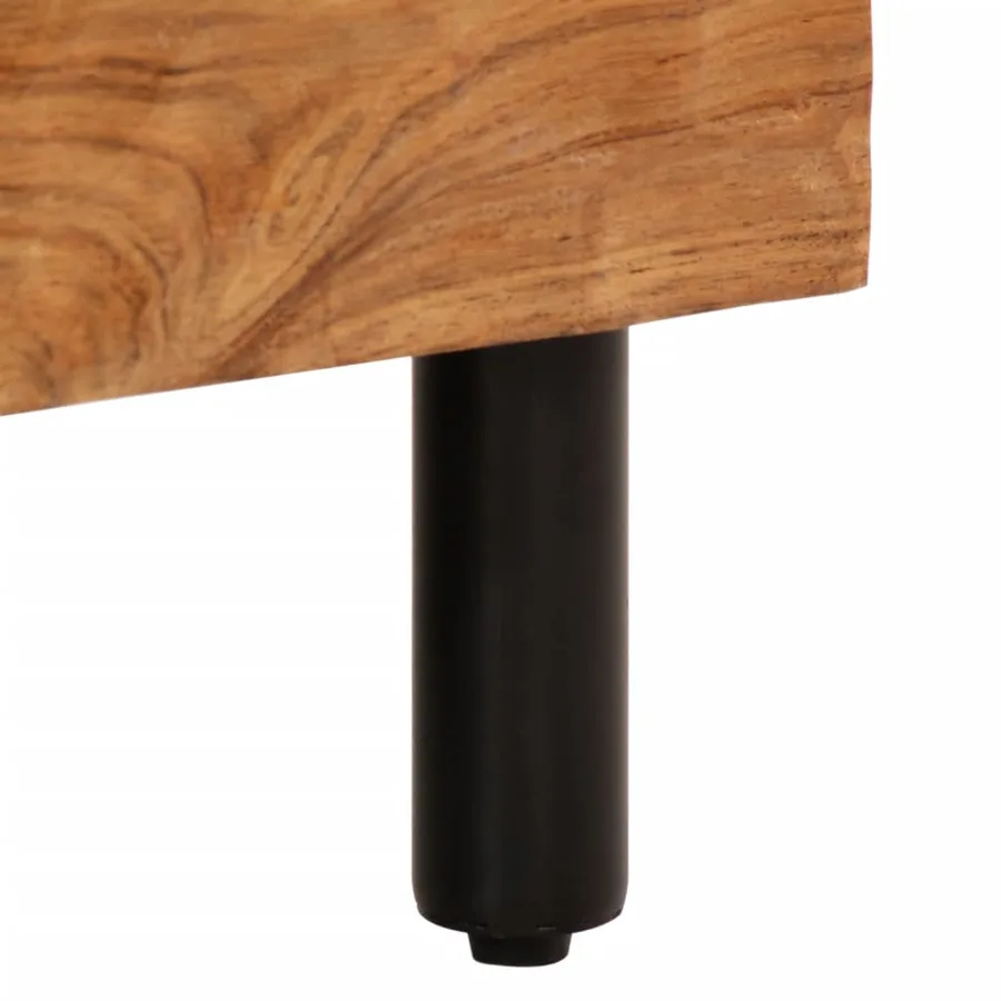 Armoires latérales 2 pcs 60x33x75 cm bois massif d'acacia - 10