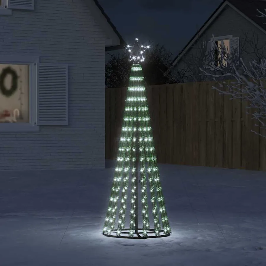 Sapin de Noël à LED 275 LED blanc froid 180 cm